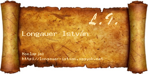 Longauer István névjegykártya